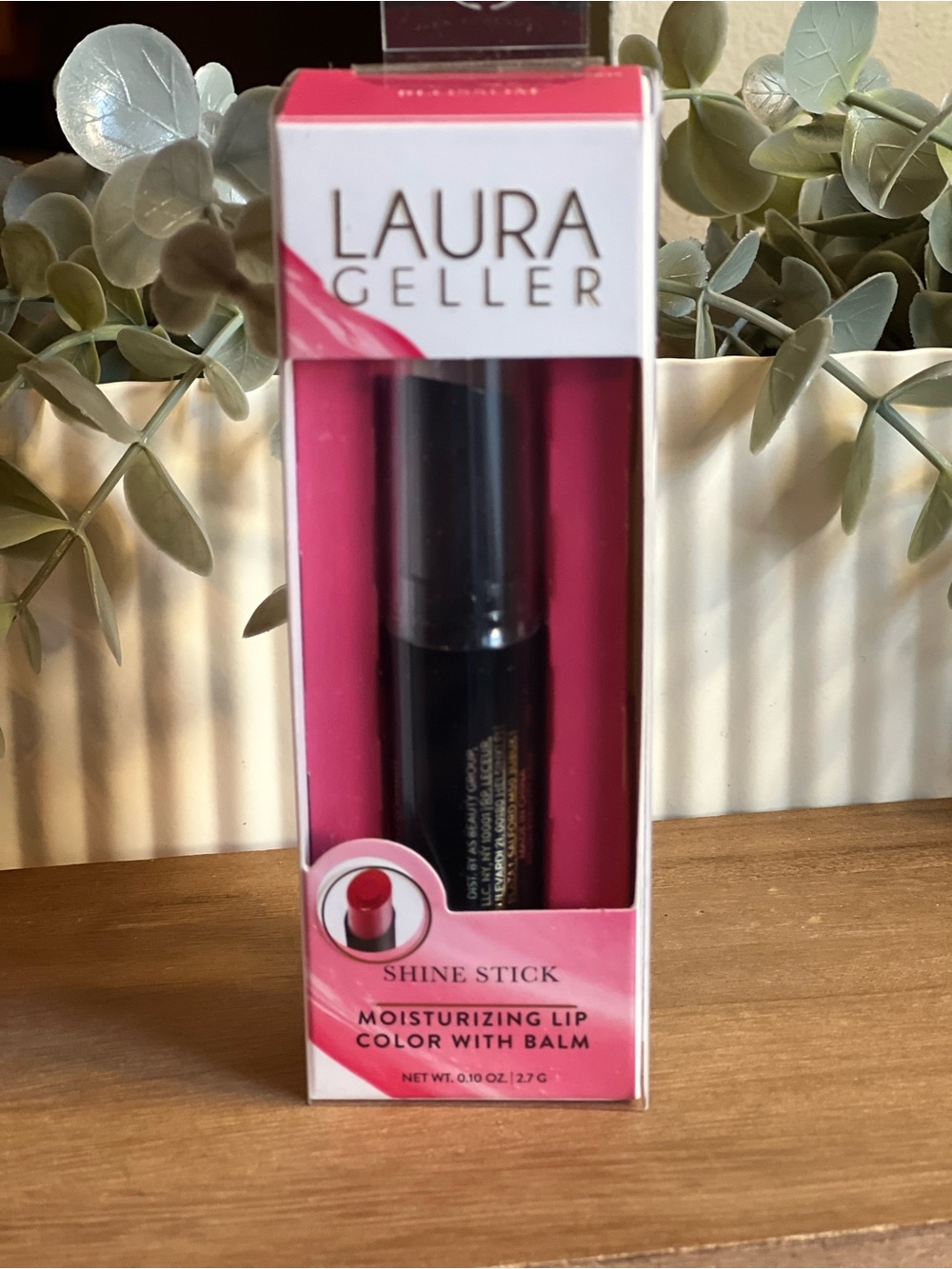 Laura Geller Shine Stick Moisturizing Lip Color & Balm in Bright Pink